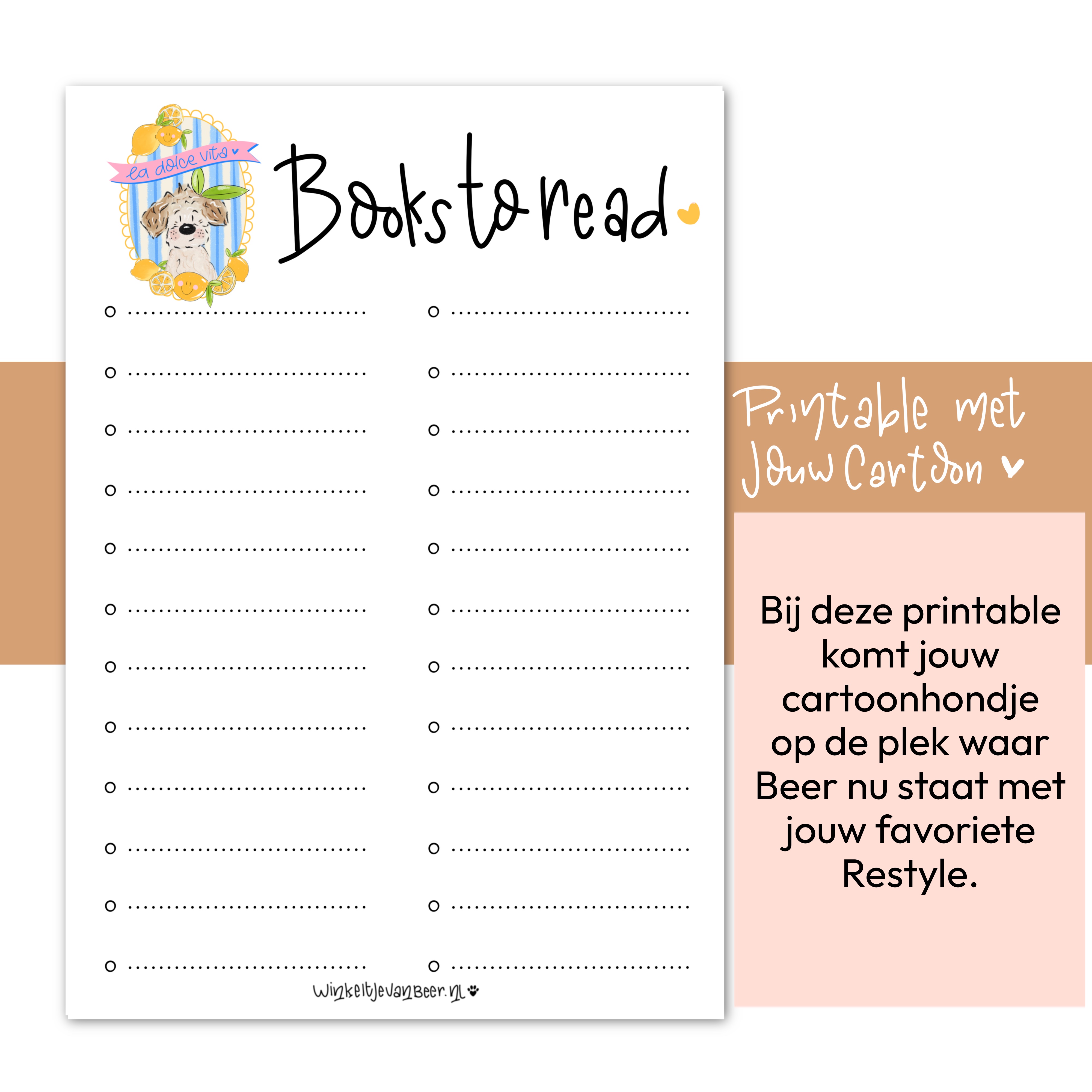 BOOKS TO READ - van je cartoon Restyle