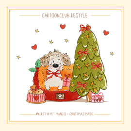 Kerst in het mandje | 1 en 2 hondjes Restyle