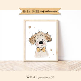 A4 Art Print van je cartoondoggie