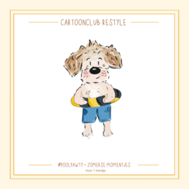 Poolpawty zwemshort  | 1 en 2 hondjes Restyle