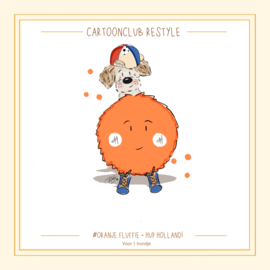 Oranje Fluffie | 1 en 2 hondjes Restyle