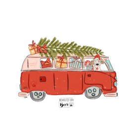 Restyle Christmas Bus voor 1 hondje