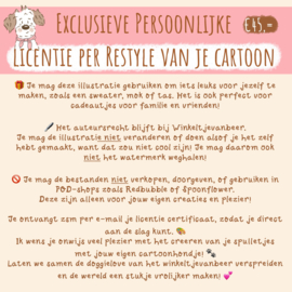 Exclusieve persoonlijke licentie | van je Restyle