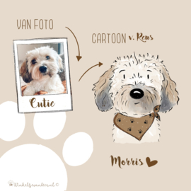 Honden cartoon portretje - Schrijf je in voor de wachtlijst!