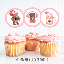 Cupcake toppers printable pawty