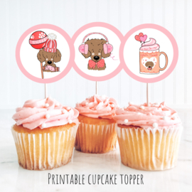 Cupcake toppers printable pawty