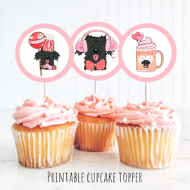 Cupcake toppers printable pawty