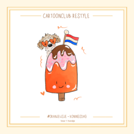 Oranje ijsje | 1 en 2 hondjes Restyle