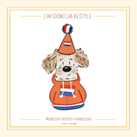 Kingsday Hoodie | 1 en 2 hondjes Restyle