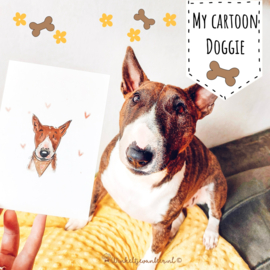 My cartoon doggie ansichtkaart | 5 stuks