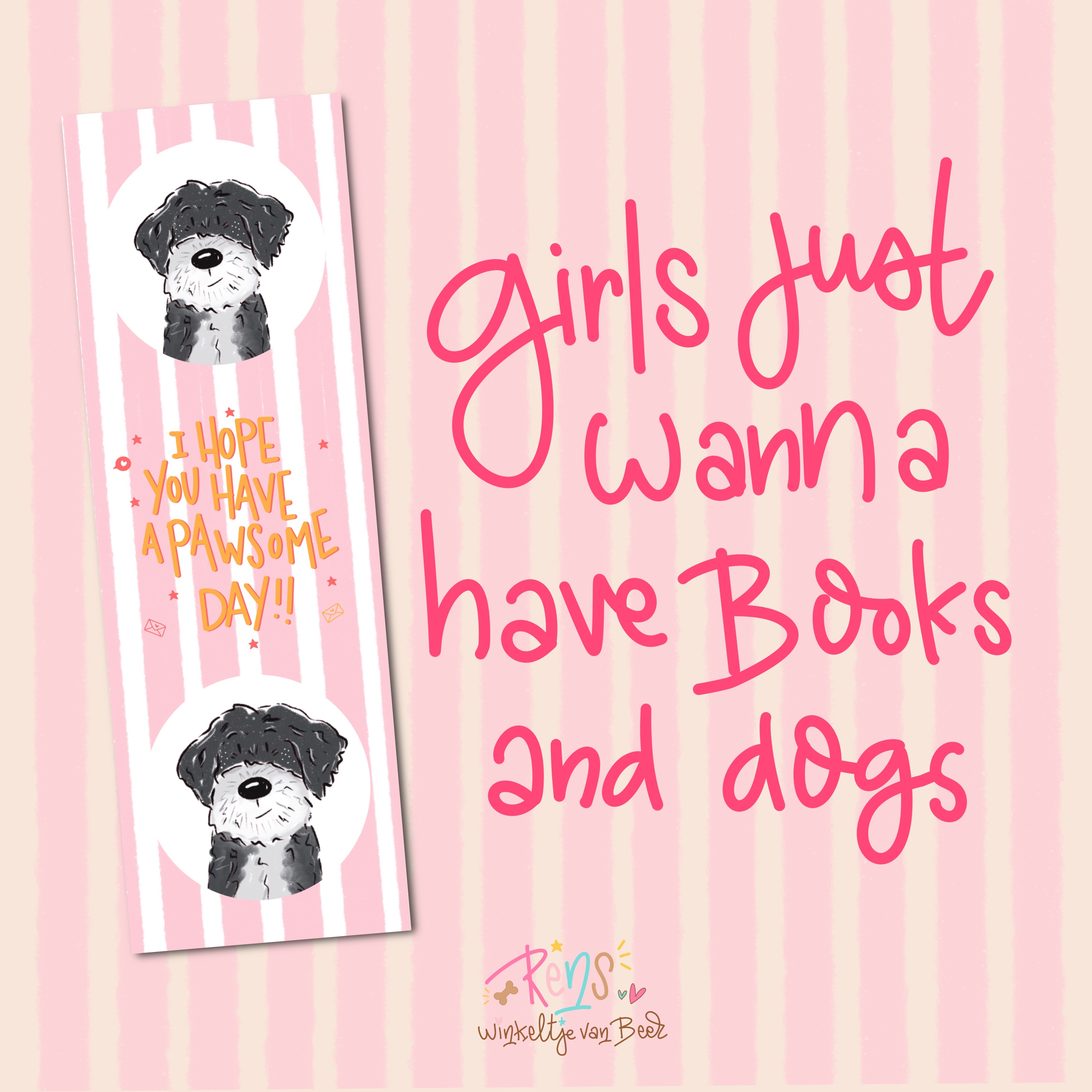 BOEKENLEGGER PINK | 4 STUKS