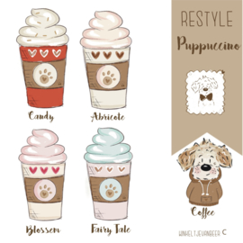 Waterproof stickers  van je restyled cartoon doggie