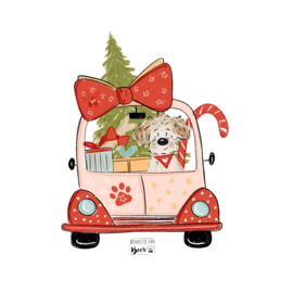 Christmas Car 1 hondje Restyle