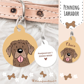 Labrador cartoon penning