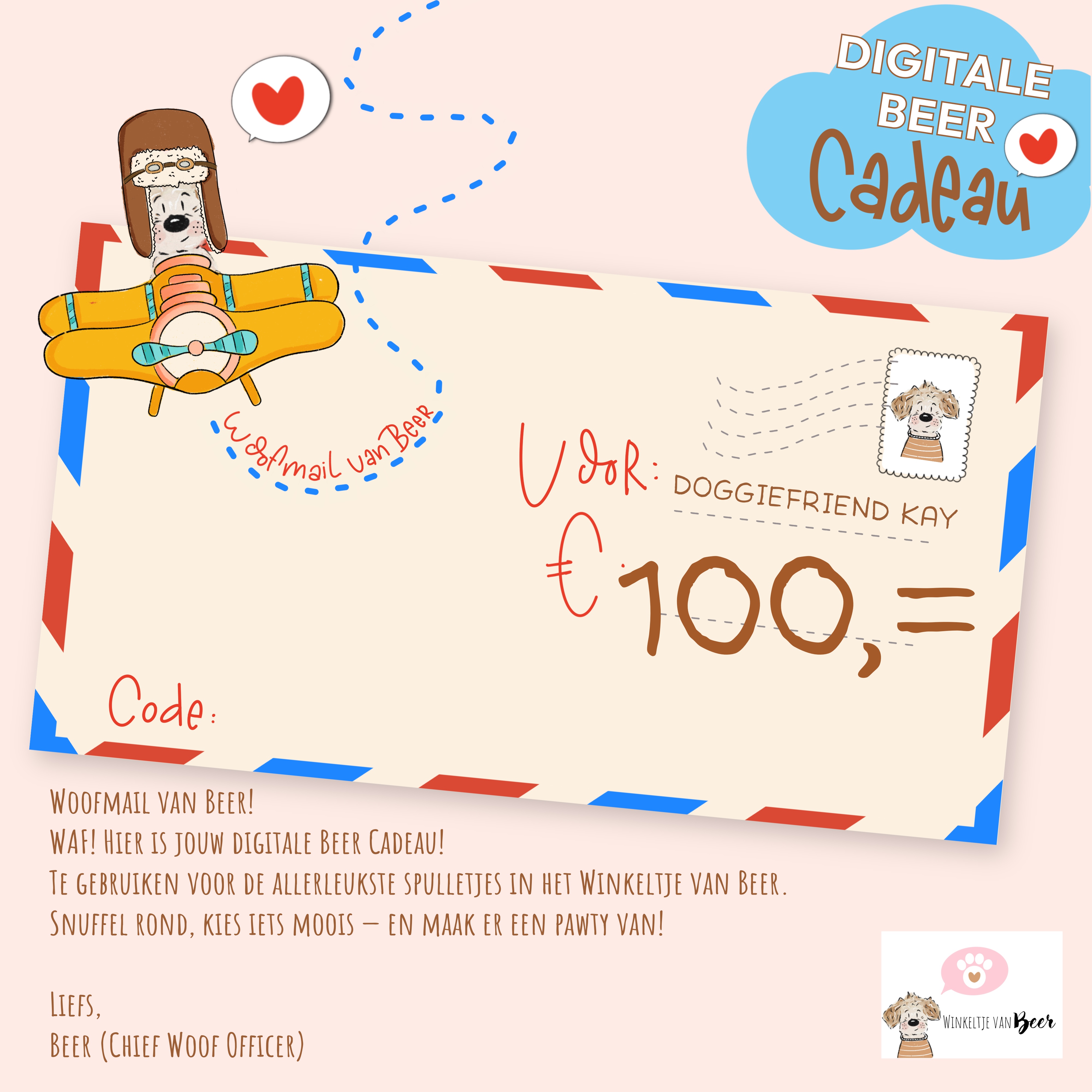 Beer cadeau € 100,=
