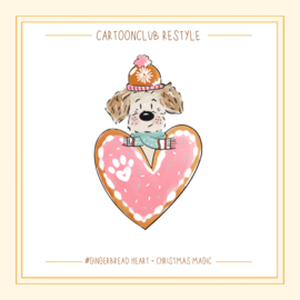 Gingerbread heart | 1 en 2 hondjes Restyle