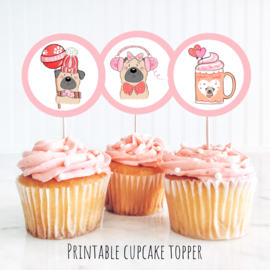 Cupcake toppers printable pawty