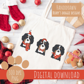 BERNER SENNEN  KERST| PNG | DTF  + mok template 11OZ