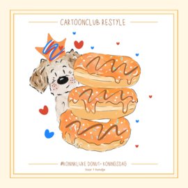 Koninklijke donut| 1 en 2 hondjes Restyle