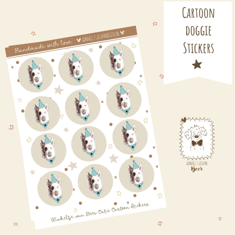 Sticker sheets (2 stuks) van je restyled doggie
