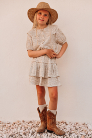 RUFFLE SKIRT ALOHA VINTAGE BLUEBERRY