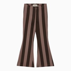 Flarepants | Chocolate Mauve Stripes