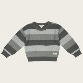 BAJE | SURREY SWEATER | GREYISH BLUE STRIPE