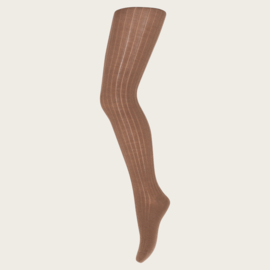 MP DENMARK | WOOL RIB TIGHTS | PEACAN PIE