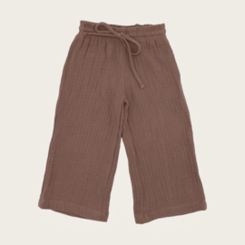 PANTS DOMINICA MOUSSELINE BROWN MAUVE