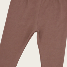 LEGGING BIO COTTON JERSEY OLD MAUVE