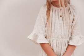 DRESS SOLANGE FLOWERS ECRU