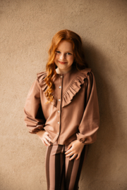 Flarepants | Chocolate Mauve Stripes