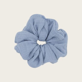SCRUNCHIE MOUSSELINE VINTAGE BLUE