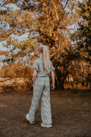 PANTS DOMINICA FLOWERS VINTAGE BLUE