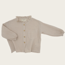 BLOUSE SARA MOUSSELINE LIGHT BEIGE