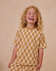 RYLEE + CRU | RELAXED TEE | MARIGOLD CHECK