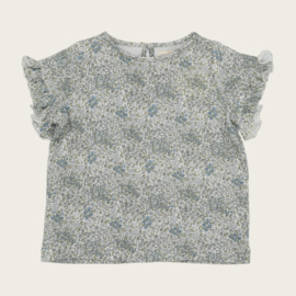 SHIRT MARINA FLOWERS VINTAGE BLUE