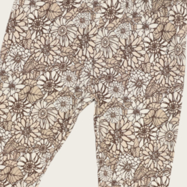 LEGGING RETRO FLOWERS BEIGE