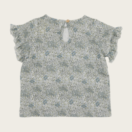 SHIRT MARINA FLOWERS VINTAGE BLUE