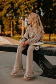 Flarepants Louann | Beige Melange