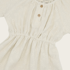 DRESS SOLANGE FLOWERS ECRU