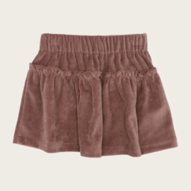 RUFFLE SKIRT SOPHIE NICKY VELOURS OLD MAUVE