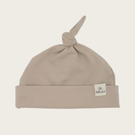 NEWBORN KNOT HAT BIO COTTON JERSEY BEIGE