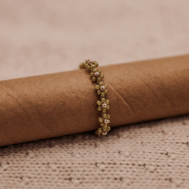 ARMBANDJE FLOWERS OLIVE