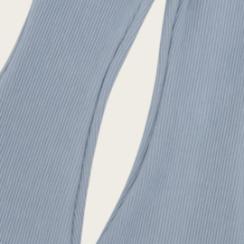 FLAREPANTS FINE RIB VINTAGE BLUE