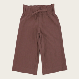 PANTS LARA WASHED COTTON OLD MAUVE