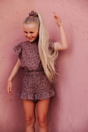 SHIRT EMMA FLOWERS MAUVE