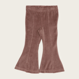 FLAREPANTS NOLA NICKY VELOURS OLD MAUVE