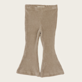 FLAREPANTS RIB BEIGE