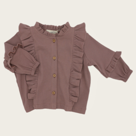 BLOUSE CAMILLE RIB JERSEY OLD MAUVE